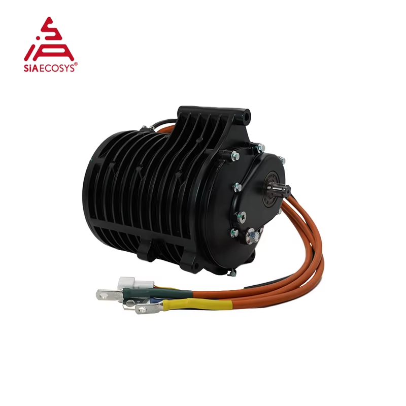 QS MOTOR QS138 3000W 70H V3 5500W Continuous 72V 100KPH Mid Drive Motor with Gearbox for Electric Motorcycle
