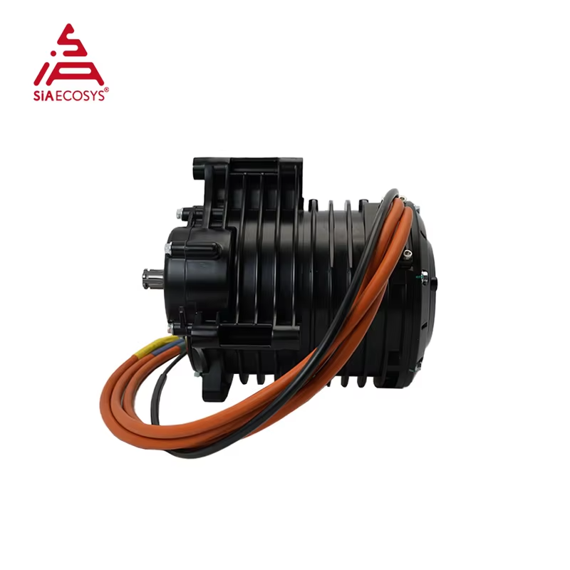 QS MOTOR QS138 3000W 70H V3 5500W Continuous 72V 100KPH Mid Drive Motor with Gearbox for Electric Motorcycle