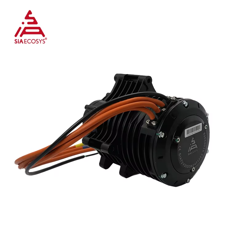 QS MOTOR QS138 3000W 70H V3 5500W Continuous 72V 100KPH Mid Drive Motor with Gearbox for Electric Motorcycle
