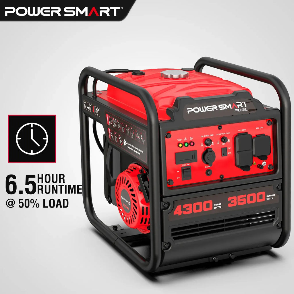 【DealsForYouDays】PowerSmart 4300-4500 Watt Inverter Generator,Heavy Duty Motor,with ECO Mode,Gas Powered,RV Ready,Hurricane season,Storm Weather,Lightweight and Emergency Backup,Camping, EPA Compliant,Summervibes,DB5041 DB5041C DL5040C DB5041C