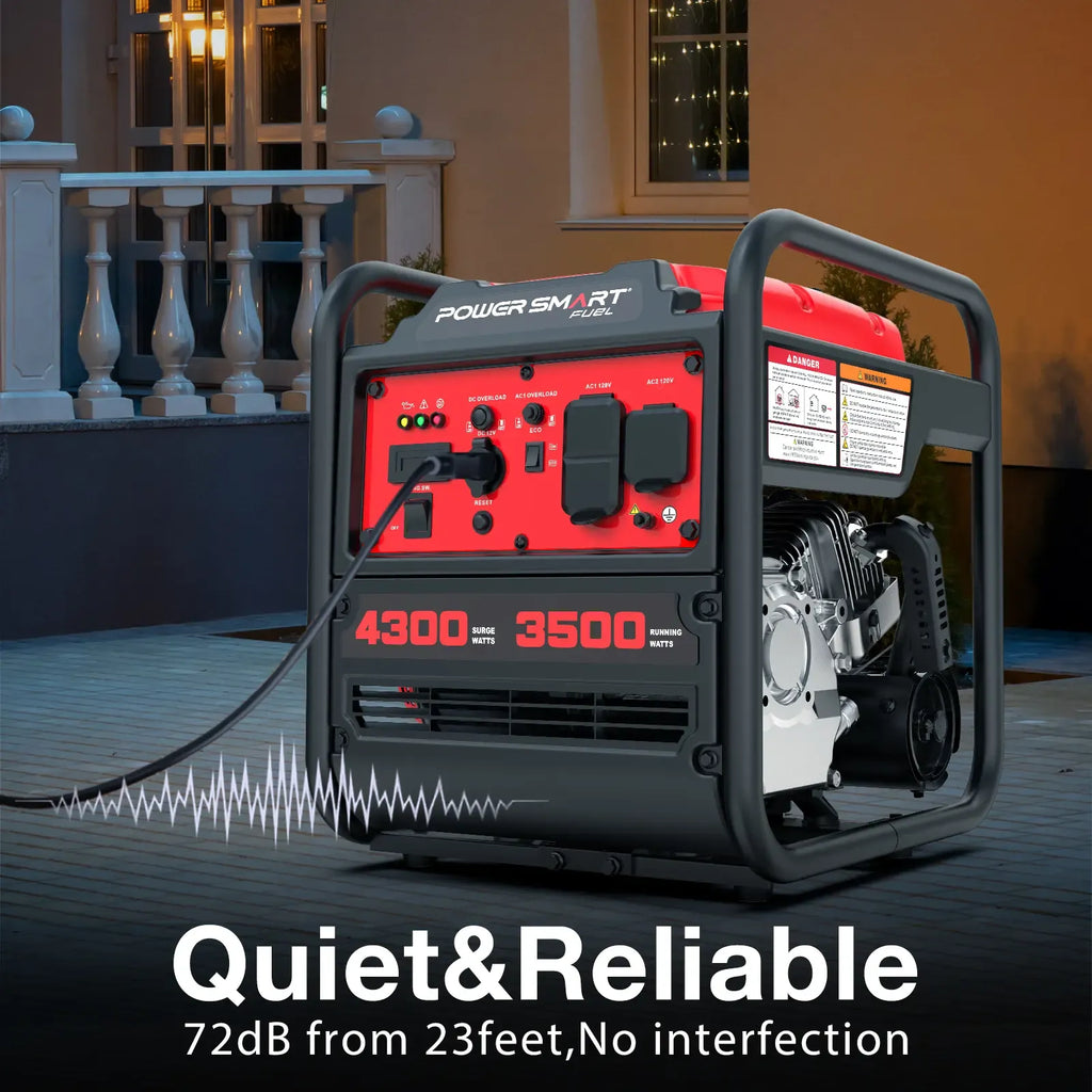 【DealsForYouDays】PowerSmart 4300-4500 Watt Inverter Generator,Heavy Duty Motor,with ECO Mode,Gas Powered,RV Ready,Hurricane season,Storm Weather,Lightweight and Emergency Backup,Camping, EPA Compliant,Summervibes,DB5041 DB5041C DL5040C DB5041C