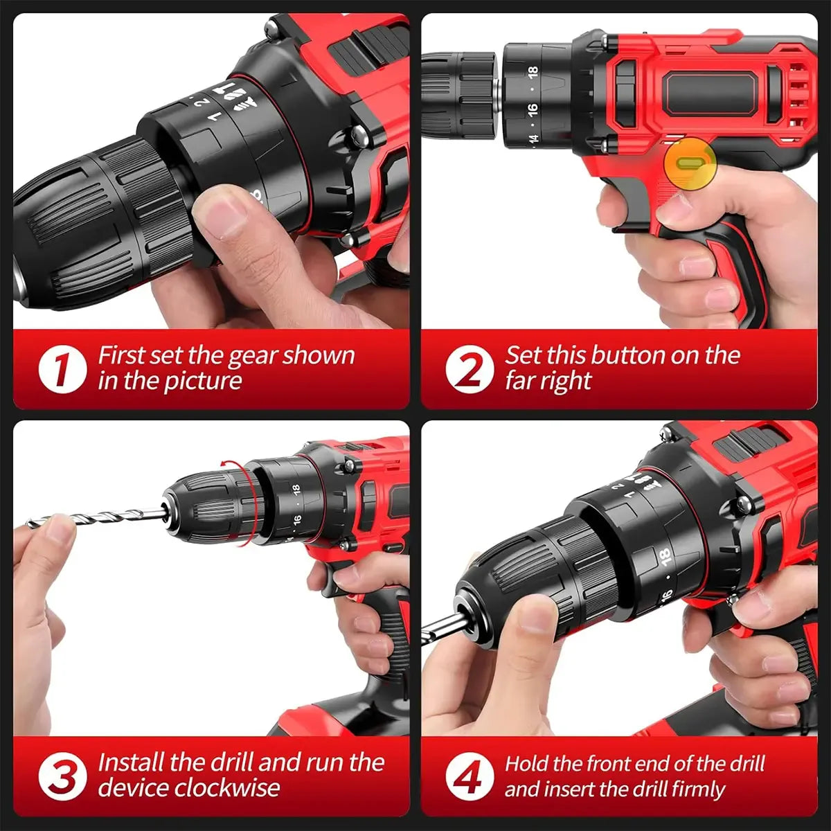 【DealsForYouDays】128 Piece Power Tool Combo Kits with 21V Cordless Drill, Household Tools Set with DIY Hand Tool Kits For Fence Installation, Room Décor, FurnitureAssembly, And Daily Repairs#fathersdaygift #DealsForYouDays