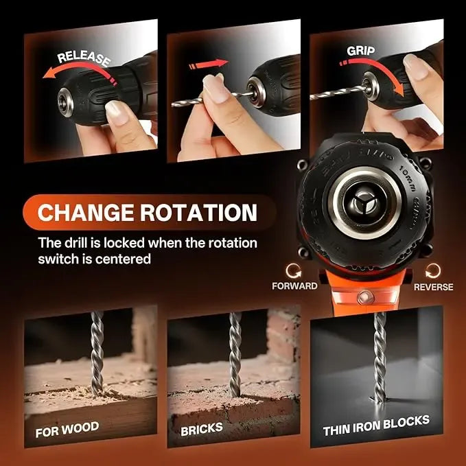 【DealsForYouDays】128 Piece Power Tool Combo Kits with 21V Cordless Drill, Household Tools Set with DIY Hand Tool Kits For Fence Installation, Room Décor, FurnitureAssembly, And Daily Repairs#fathersdaygift #DealsForYouDays