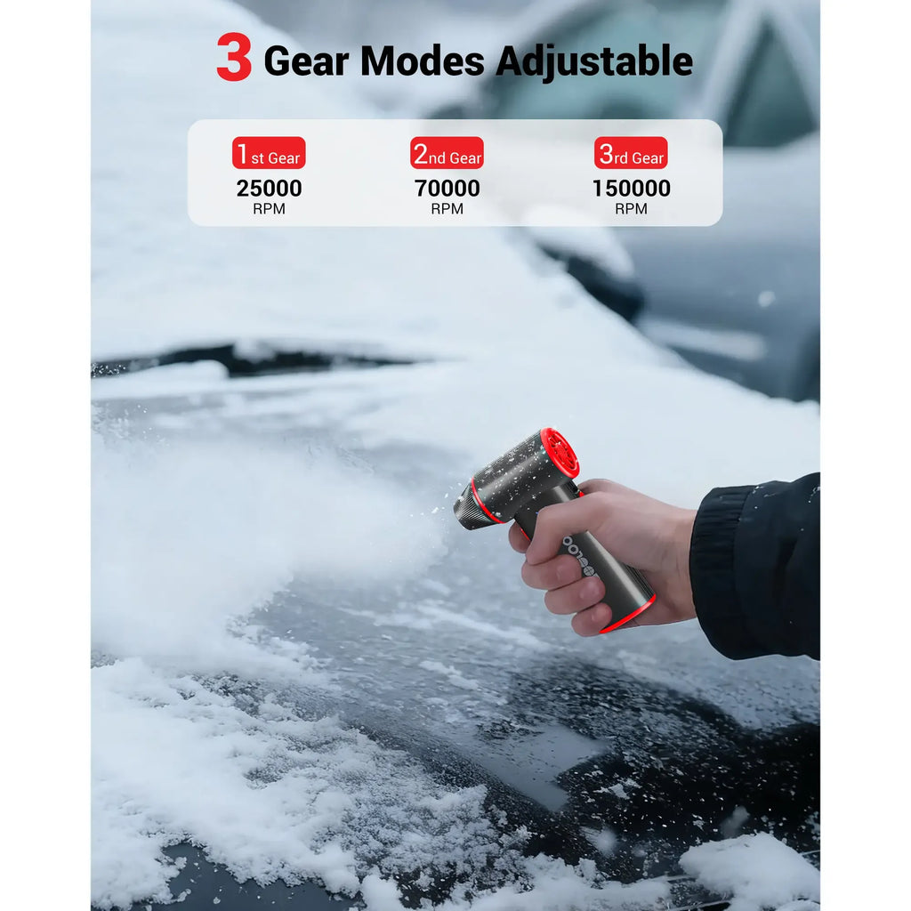 GOOLOO F3 Electric Air Duster- 110000RPM 52m/s Super Power Compressed Air, Variable Speed Canned Air with Fast Charging, Mini Dust Blower for Computer, Keyboard, House, Outdoor and Car