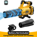 【No Battery】Cordless Leaf Blower for Dewalt 20V Max Battery, For Milwaukee 18V Battery/ For Makita 18V Battery 480 CFM Electric Blower with Brushless Motor, 6 Variable Speed Up to 130MPH, Digital Display Control Handheld Blower for Lawn Care, Yard