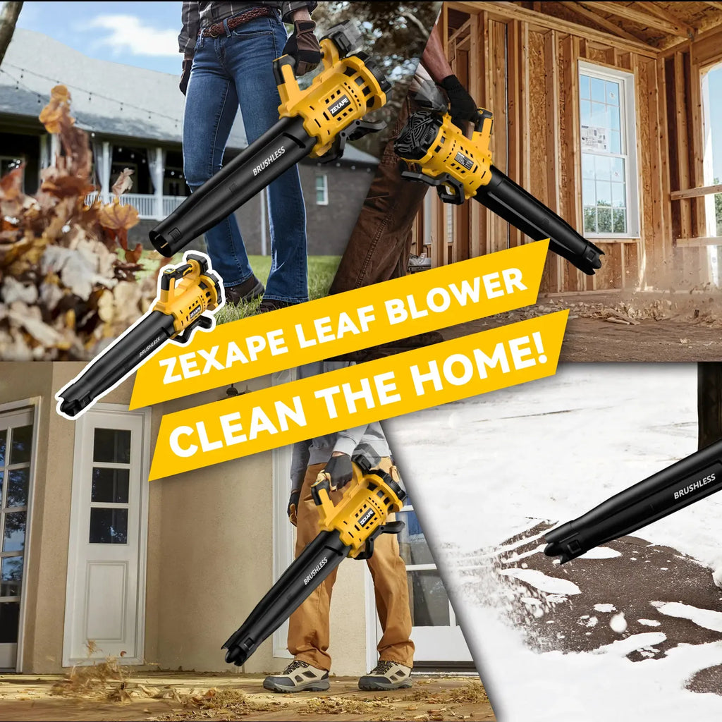 【No Battery】Cordless Leaf Blower for Dewalt 20V Max Battery, For Milwaukee 18V Battery/ For Makita 18V Battery 480 CFM Electric Blower with Brushless Motor, 6 Variable Speed Up to 130MPH, Digital Display Control Handheld Blower for Lawn Care, Yard