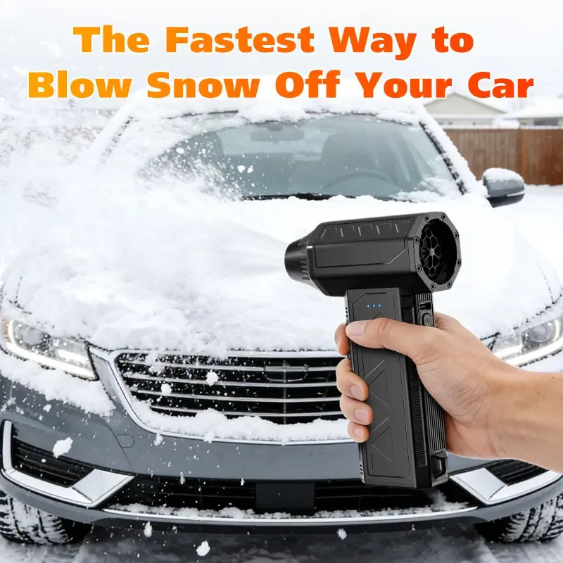 180W Ultra-Powerful Air Duster: 150K RPM for Violent Dust/Snow Removal. Blast Away Debris from PCs, Car AC Vents & Seat Corners, Furniture, Yard Leaves & Pet Hair. High-Speed Handheld Blower with Brushless Motor.