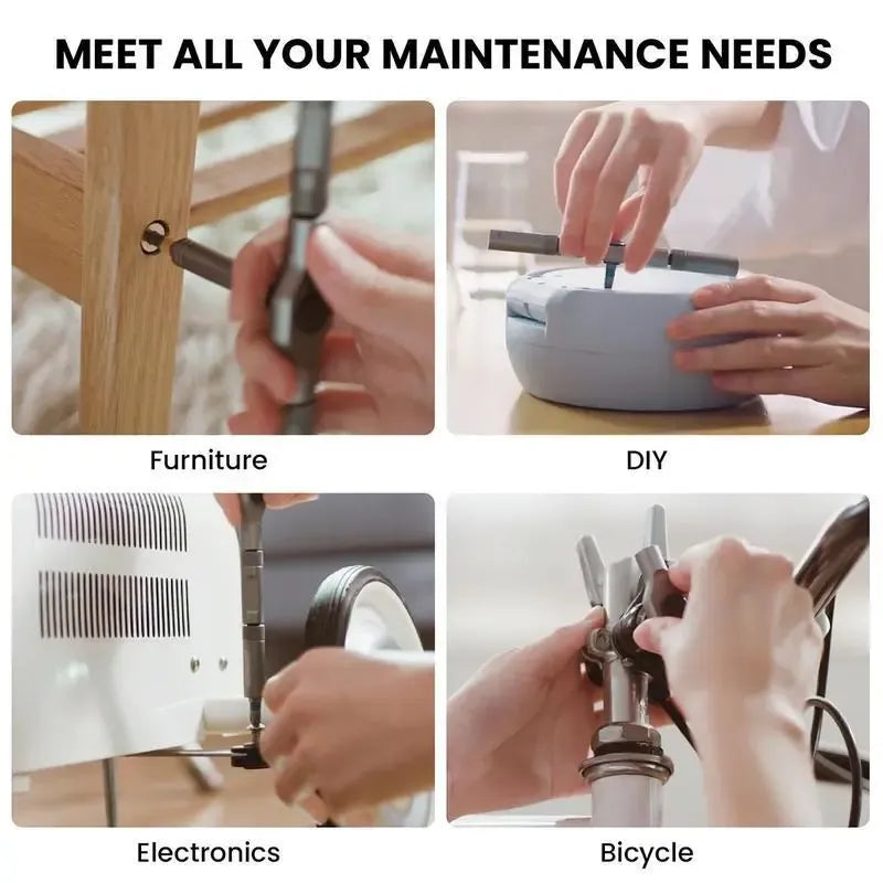【DealsForYouDays】SEESE 24 in 1 DlY Screwdriver Set,1 Set SwitchableScrewdriver Shape Magnetic Screwdriver Set,Compact and Portable Ratchet Screw0driver SetHome Repair Tool Box