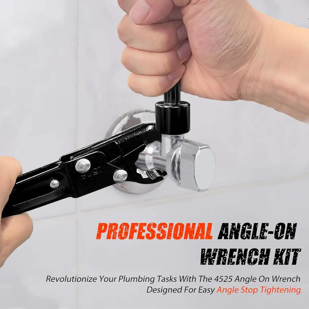 RDS SCM Plumbing Tools – Dual Kwik Tite Wrench Kit, Angle Stop Wrench, Plumbing Wrench. Professional plumbing toolset specially designed for confined spaces for easy angle stop and supply nut installation. Must-have for plumbers.,father'sdaygifts
