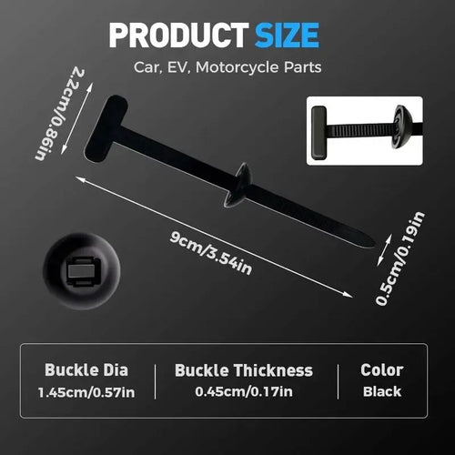 30-90 Nylon Universal Cable Tie Clips Securing, Self-Locking Nylon Strap Clamps, Multi-Function Durable Plastic Cable Organizer Tool Multifunctionality for Car Repair