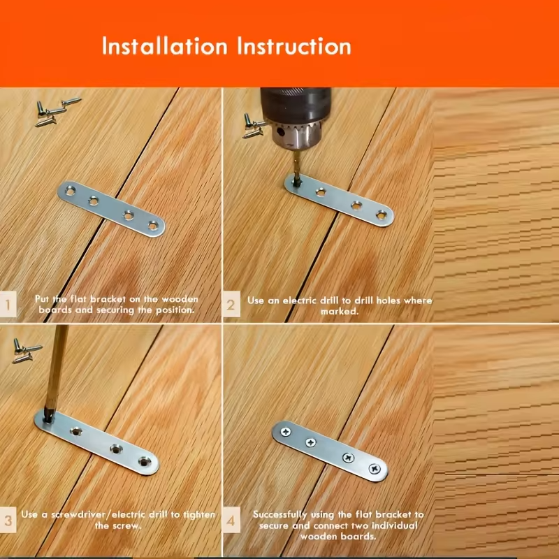 20-Piece Stainless Steel Angle Brackets 78mm Right Angle Furniture Connectors Durable Industrial Hardware for Secure Fastening