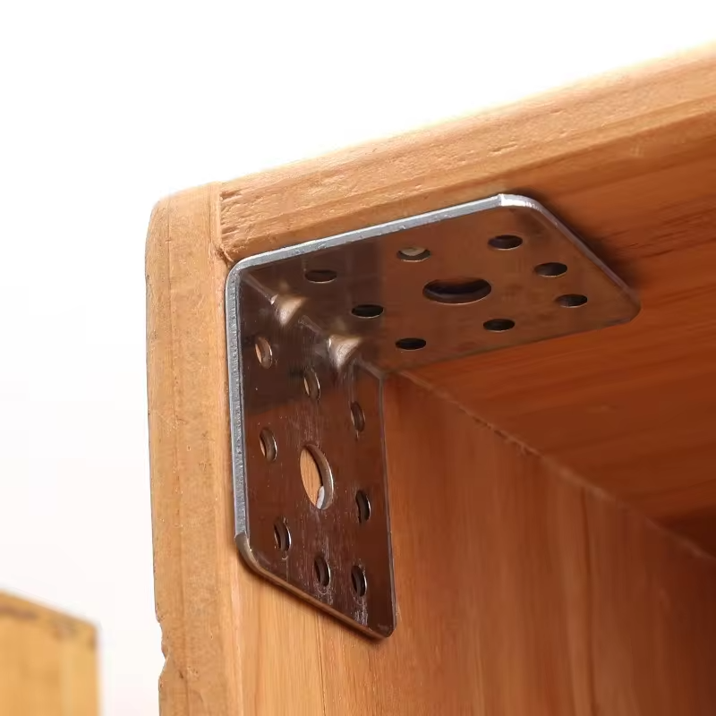 L-Shaped Corner Bracket Heavy Duty Stainless Steel Layer Board Fixed Connector Right Angle Shelf Joint Fasteners Hardware Kits