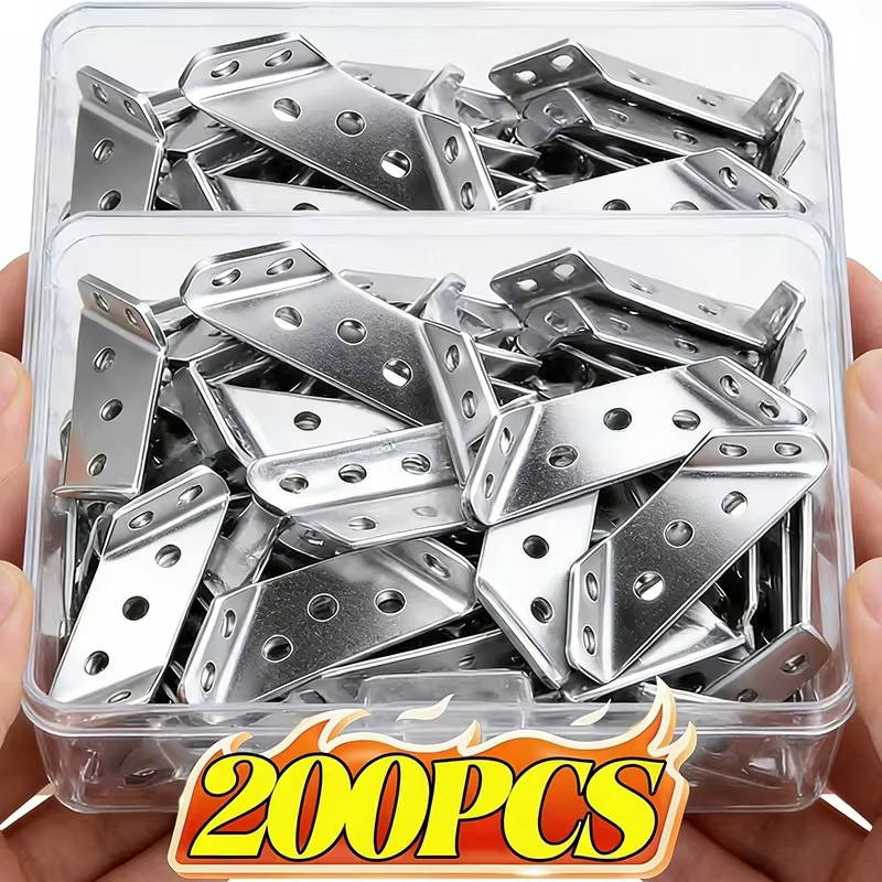Wholesale Furniture Corner Connector Stainless Steel Angle Code for Cabinet Angle Shelf Support Fixed Brace Kits with Screw
