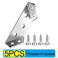 Wholesale Furniture Corner Connector Stainless Steel Angle Code for Cabinet Angle Shelf Support Fixed Brace Kits with Screw