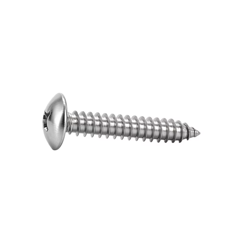 304 Stainless Steel Mushroom Truss Head Self-Tapping Screws JISB1122 Phillips Cross Head Self Tapping Fasteners ST2.9-ST4.8